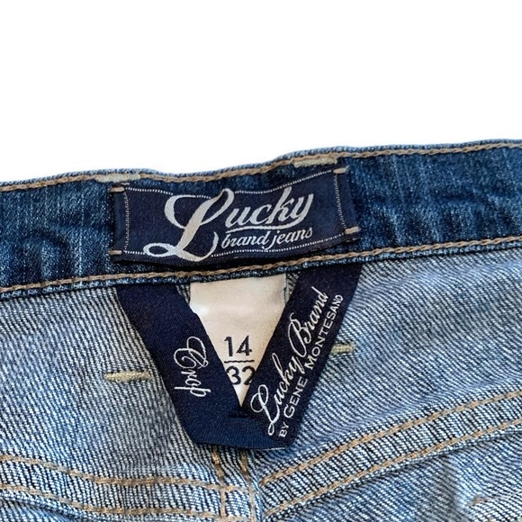 Lucky Brand Women’s 14/32 Summer Sweet ‘n Low Crop Jeans Button Flap Rear Pocket - Picture 2 of 8